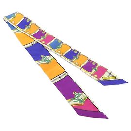 Hermès Sciarpa Muffler Hermes Twilly 061595S Arancione