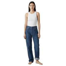 Levi's Jeans Ribcage Straight a Lunghezza Completa Blu Blu