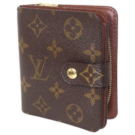 Louis Vuitton Monogram Compact Zip Bi-Fold Geldbörse Monogramm