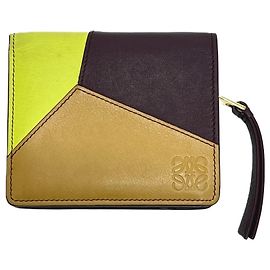 Loewe C510Z41X01 Puzzle Compact Zip Wallet Multicolor