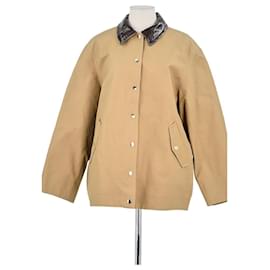 Des Petits Hauts Abrigo de Algodón Beige Beige