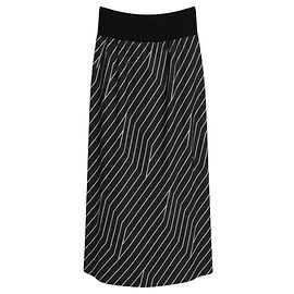 Gonna midi a righe nera / perla multiuso di Rick Owens Nero