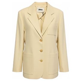 Maison Rabih Kayrouz Cream Button Front Jacket Beige