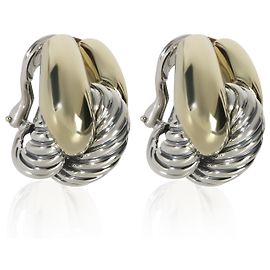 Orecchini Labirinto in Oro Giallo e Argento Sterling David Yurman Altro