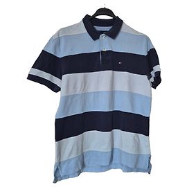 Polo Tommy Hilfiger rayé bleu Bleu Bleu clair Bleu foncé