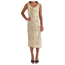 Robe 100% soie Max Mara Multicolore Beige