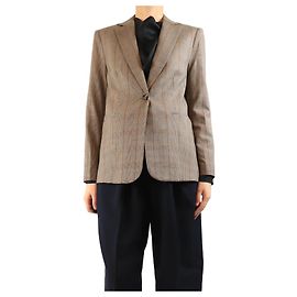 Frame Denim Brown check blazer - size S Brown