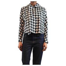 Comme Des Garcons Black and white houndstooth jacket - size XS Black