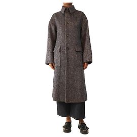 Autre Marque Navy Herringbone coat - size UK 4 Blue