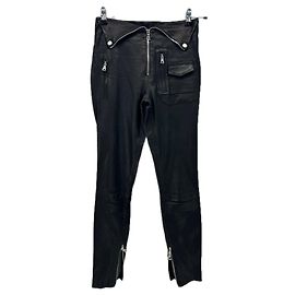 RTA Black leather pants Black