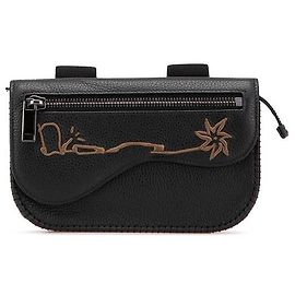 Dior Saddle ×CACTUS JACK limitierte Leder-Taillentasche Schwarz
