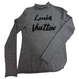 Pull à col montant Louis Vuitton Gris