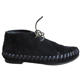Bottines Mohawk Acne en daim noir Noir