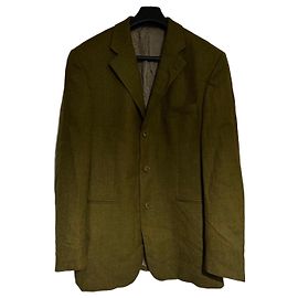 Giacca in lana verde Balmain Verde