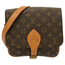 Louis Vuitton Monogram Cartouchiere Schultertasche Braun Monogramm