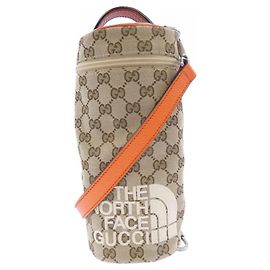 Gucci x The North Face Handbag Brown Beige Orange