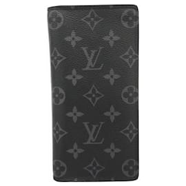 Cartera Larga Brazza Monogram Eclipse Louis Vuitton Negro