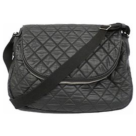Borsa a Spalla in Nylon Nero Chanel Coco Cocoon Nero