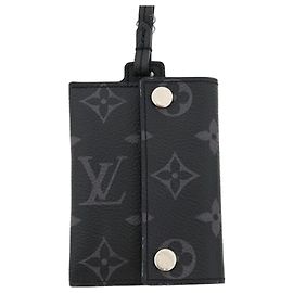 Louis Vuitton Portecarte On Strap Card Case Black