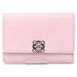 Loewe Anagram Vertical Wallet Pink