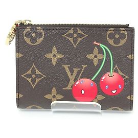 Billetera bi-fold Lisa LV x TM de Louis Vuitton Castaño Multicolor Monograma