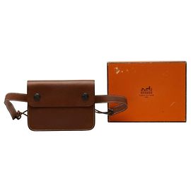 Pochette Fanny Pack Verte Hermès Marron Vert