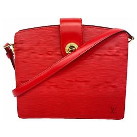 Borsa a Spalla Capucines Epi Louis Vuitton Rosso