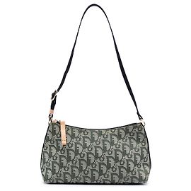 Pochete Diorissimo Trotter em lona cinza Dior Marrom Cinza