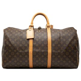 Louis Vuitton Brown Monogram Keepall 55 Brown