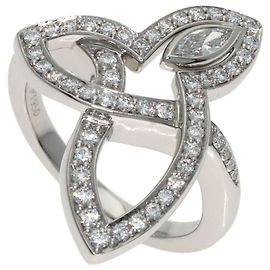 Harry Winston Lily Cluster Diamantring Silber