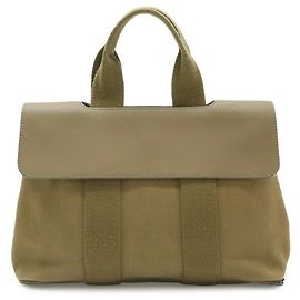 Hermès HERMES Bolsa de Mão Valparaiso PM Bolsa Tote Caqui