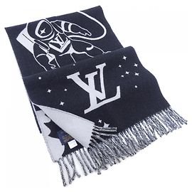 Cashmere-Schal von Louis Vuitton Braun Schwarz