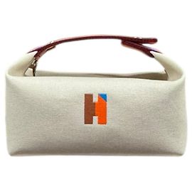 Bolsa Bride à Brac PM da Hermès Marrom Branco Azul Multicor Outro Laranja