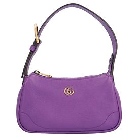 Gucci Aphrodite Mini GG Marmont Handbag Purple