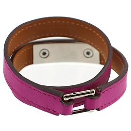 Pulseira Double Tour Rivale Hermès Roxo
