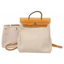 Hermès Hermes Backpack/Daypack Herbag MM Toile H Natural Other