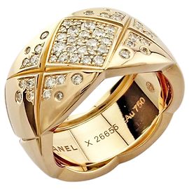 Anel Chanel Coco Crush em ouro rosa 18K Rosa