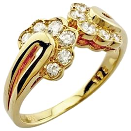 Damenring aus 18K Gelbgold und Diamanten von Christian Dior Gelb