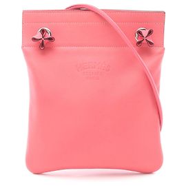 Bolsa de Ombro de Couro Mini Aline da Hermès Rosa