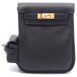 Hermès Hermes Kelly Jump Leather Backpack Black