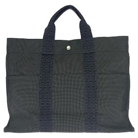 Hermès Hermes Canvas Herline MM Tote Bag Grey