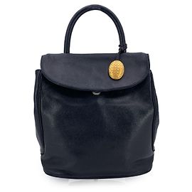 Dior Vintage Lederhandtasche Schwarz
