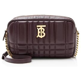 Bolsa de câmera pequena TB Lola em couro de cordeiro acolchoado Burberry Vermelho