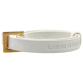 Loewe Leather Bracelet White