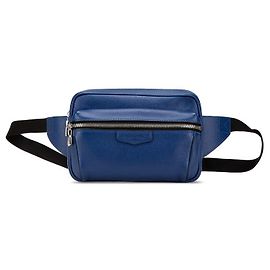 Borsa a vita in pelle Taiga Louis Vuitton Nero Blu