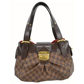 Louis Vuitton Sistina Handbag Damier PM Brown