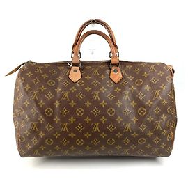 Louis Vuitton Monogram Speedy 40 Tote Bag Braun Monogramm