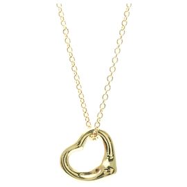 Tiffany & Co Collar Péndulo Corazón Abierto Tiffany Dorado