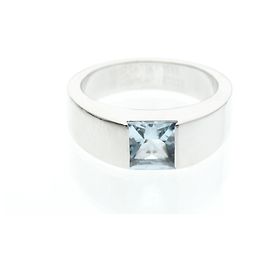 Anello Cartier Tank con Acquamarina Argento