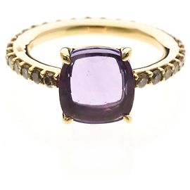 Pomellato Nudo Ring in Pink Gold with Amethyst and Diamonds Golden